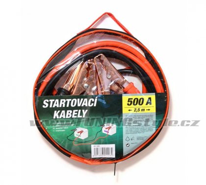 Startovací kabely 500A  2,5m zipper bag