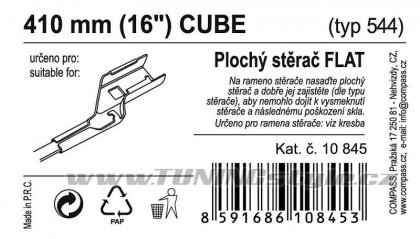 Stěrač FLAT BULK (CUBE) 16"/410mm