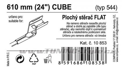 Stěrač FLAT BULK (CUBE) 24"/610mm