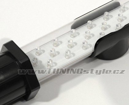 Svítilna montážní 27+7LED nabíjecí 12/220V s magnetem