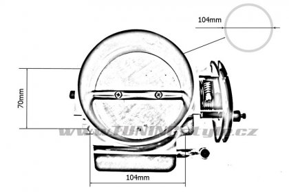 Škrtící klapka TurboWorks Mitsubishi Lancer EVO 7-9 70mm