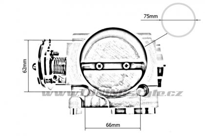 Škrtící klapka TurboWorks Subaru Impreza WRX STI EJ20 EJ25 GDA GDB 70mm