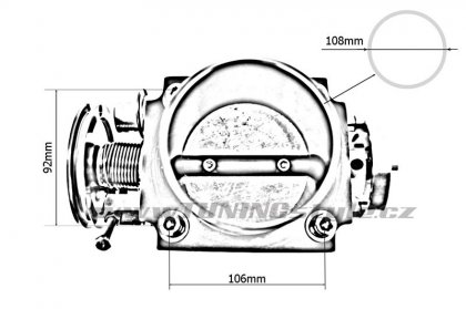 Škrtící klapka univerzální TurboWorks 100mm