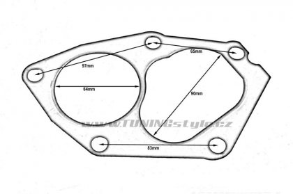 Těsnění turba Mitsubishi Lancer Evo 4-9 4G63,