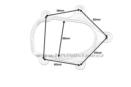 Těsnění turba Subaru WRX STI