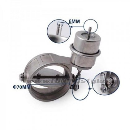 Výfuková klapka 76mm pneumatická open