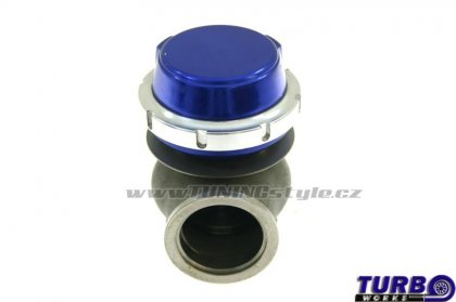 Wastegate venkovní TurboWorks 40mm 0,5 Bar V-Band Blue