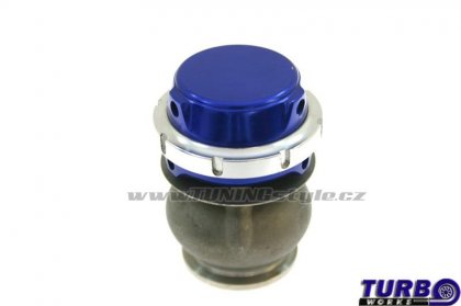 Wastegate venkovní TurboWorks 40mm 0,5 Bar V-Band Blue