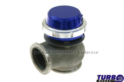 Wastegate venkovní TurboWorks 50mm 0,5 Bar V-Band Blue