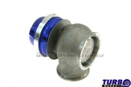 Wastegate venkovní TurboWorks 50mm 0,5 Bar V-Band Blue