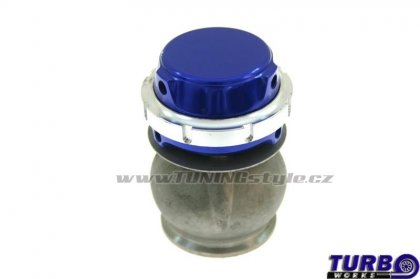 Wastegate venkovní TurboWorks 50mm 0,5 Bar V-Band Blue