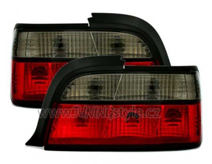 Zadní světla BMW E36 červená/černá krystal Coupe / Cabrio