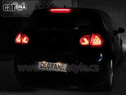 Zadní světla CARDNA VW Golf V/5 03-09 černá/kouřová