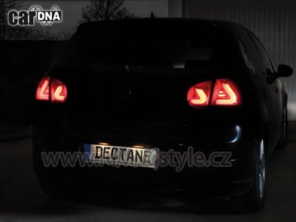 Zadní světla CARDNA VW Golf V/5 03-09 černá/kouřová