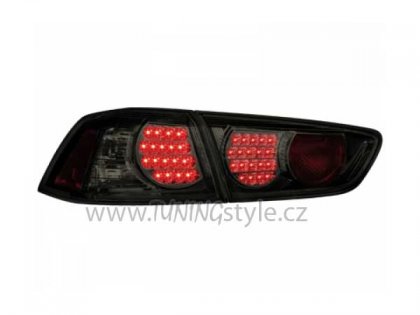 Zadní světla LED - Mitsubishi Lancer 08- černá/kouřová