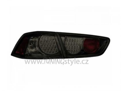 Zadní světla LED - Mitsubishi Lancer 08- černá/kouřová