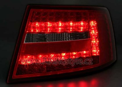 Zadní světla LED AUDI  A6 4F červená/chrom 04-08