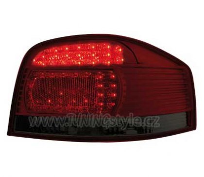 Zadní světla LED Audi A3 8P 03-08 červená/kouřová