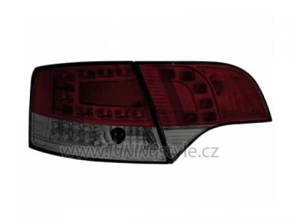 Zadní světla LED Audi A4 Avant B7 04-08 červená/kouřová LED blinkr