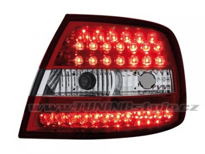 Zadní světla LED Audi A4 B5 Limo 95-00 červená/chrom