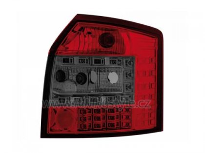 Zadní světla LED Audi A4 B6 - 8E Avant 01-04 červená/kouřová