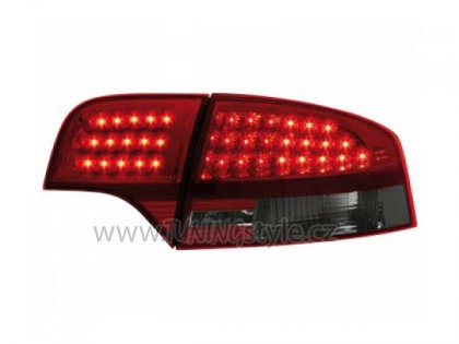 Zadní světla LED Audi A4 B7 04-08 červená/kouřová