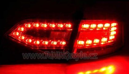 Zadní světla LED AUDI A4 B8 07-09 červená