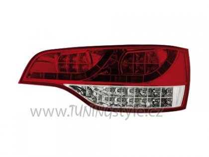 Zadní světla LED Audi Q7 05-09 červená/chrom