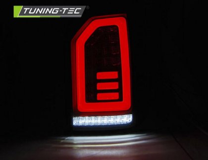 Zadní světla LED BAR DTS VW T5 03-15 2-dílné dveře černá/červená/kouřová