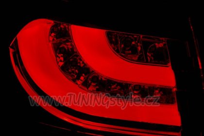 Zadní světla LED BAR VW Golf 6 08-12 červená/kouřová