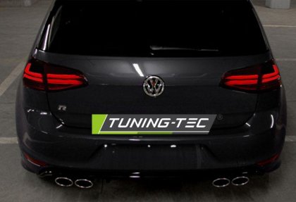 Zadní světla LED bar VW Golf 7 červená