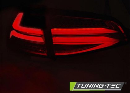 Zadní světla LED bar VW Golf 7 červená/kouřová