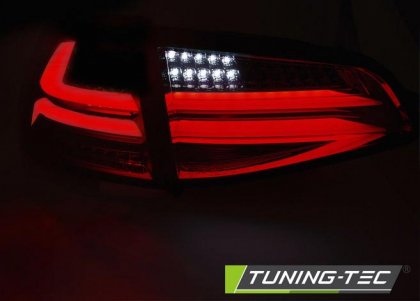 Zadní světla LED bar VW Golf 7 červená/kouřová