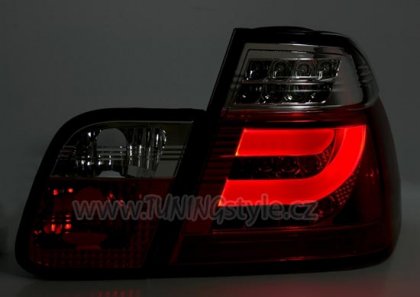 Zadní světla LED BMW E46 limo 01-05 červená/chrom