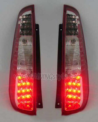 Zadní světla LED Ford Fiesta MK6 3dv. červená