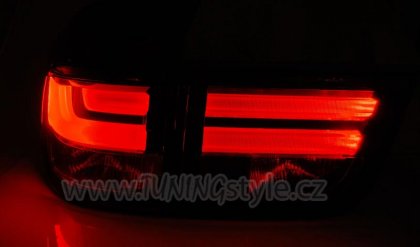 Zadní světla LED LightBar BMW X5 E70 07-10 kouřová