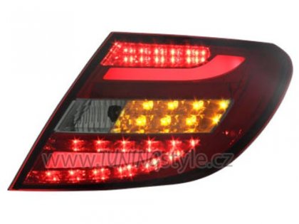 Zadní světla LED Lightbar Mercedes-Benz W204 kombi 07-11 červená/kouřová