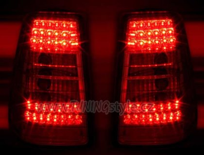 Zadní světla LED Mercedes Benz W124 kombi 85-95 červená/chrom