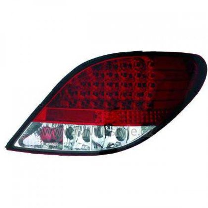 Zadní světla LED Peugeot 207 červená