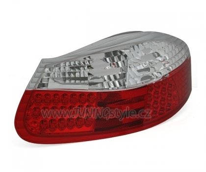 Zadní světla LED Porsche Boxter červená / chrom