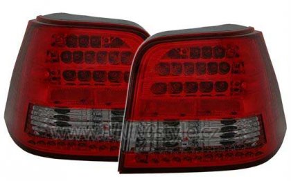 Zadní světla LED VW Golf 4 97-03 červená/kouřová