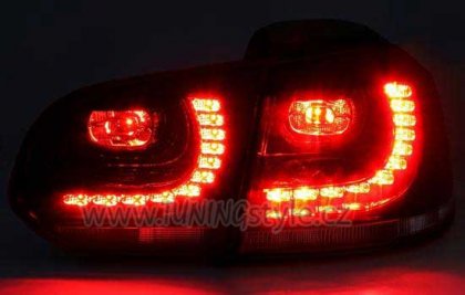 Zadní světla LED VW Golf VI / 6  červená