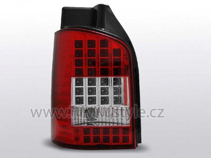 Zadní světla LED VW T5  03- LED blinkr červená/chrom