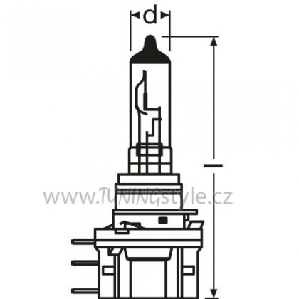 Žárovka Osram Original Line H15 12V 15/55W PGJ23t-1