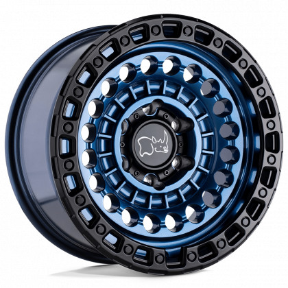 Alloy wheel Cobalt Blue W/ Black Ring Sentinel Black Rhino