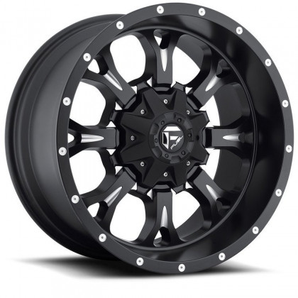 Alloy wheel D517 Krank Matte Black Milled Fuel