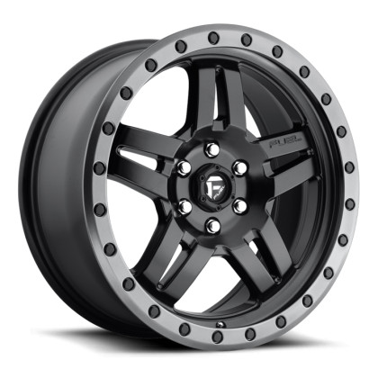 Alloy wheel D557 Anza Matte Black GUN Metal Ring Fuel