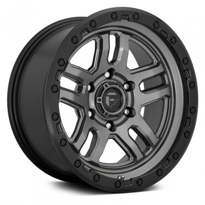 Alloy wheel D701 Ammo Matte Gunmetal/Black Bead Ring Fuel