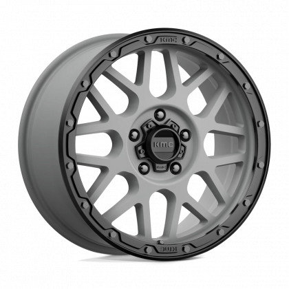 Alloy wheel KM535 Grenade Off-road Matte Gray W/ Matte Black LIP KMC