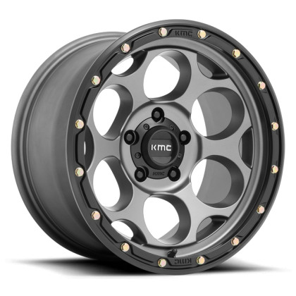 Alloy wheel KM541 Dirty Harry Satin Gray W/ Black LIP KMC